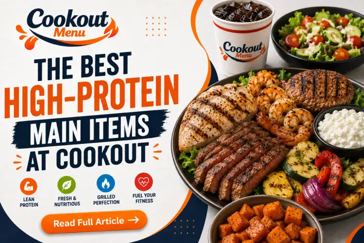 High protein Cookout orders with healthy side choices including protein bowls, cottage cheese, grilled vegetables, sweet potatoes, and fresh salads.