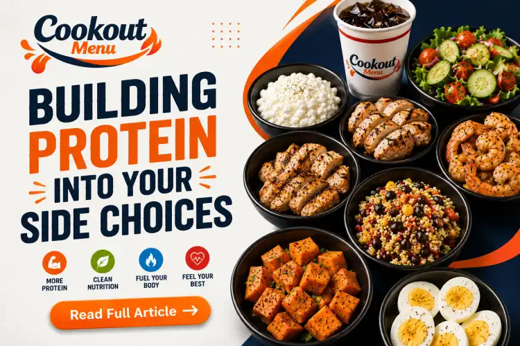 High protein Cookout orders featuring three complete tray builds with lean proteins, healthy sides, grilled vegetables, and balanced nutrition.