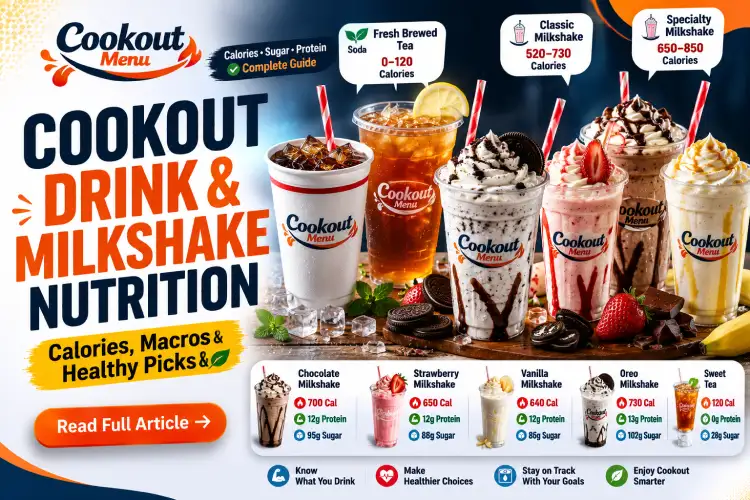 Cookout nutrition guide with real tray nutrition examples, showing calories, protein, carbs, and balanced meal combinations.