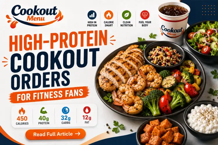 Cookout nutrition guide highlighting grilled chicken nutrition, protein content, calories, and healthier meal options.