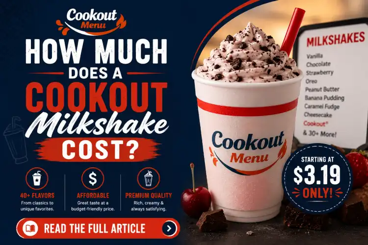 Cookout Milkshake Cost guide featuring current prices, flavor options, tray upgrade costs, value comparisons, and money-saving tips.