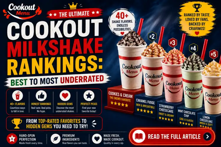 Cookout Milkshake rankings featuring the best flavors, hidden gems, customer favorites, and must-try specialty shakes.