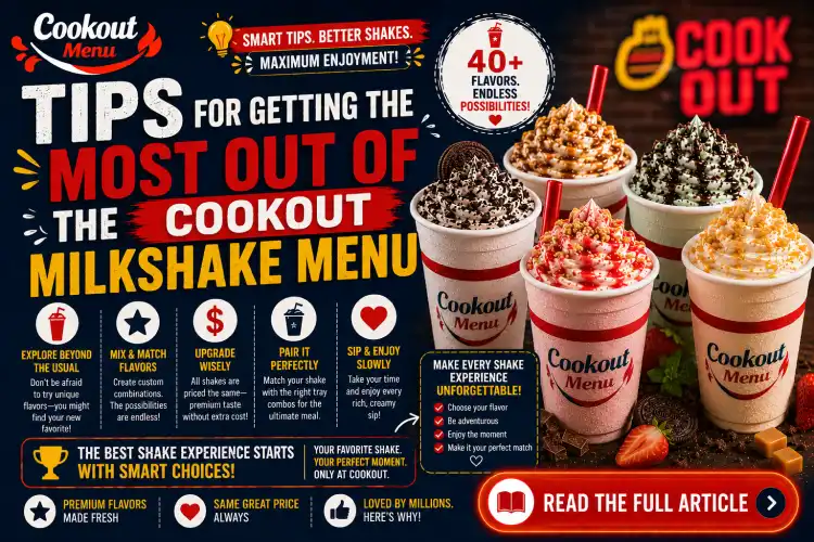Cookout Milkshake tips for choosing the best flavors, customizing your order, and getting the most value from the full menu.