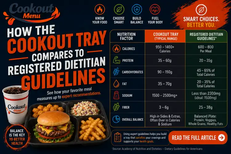 Is the Cookout Tray Healthy? Comparison of Cookout Tray nutrition with registered dietitian guidelines for balanced eating and healthier choices.