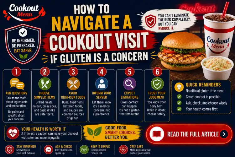 Is Cookout gluten free guide with practical tips for ordering more safely, asking staff questions, and reducing gluten exposure.