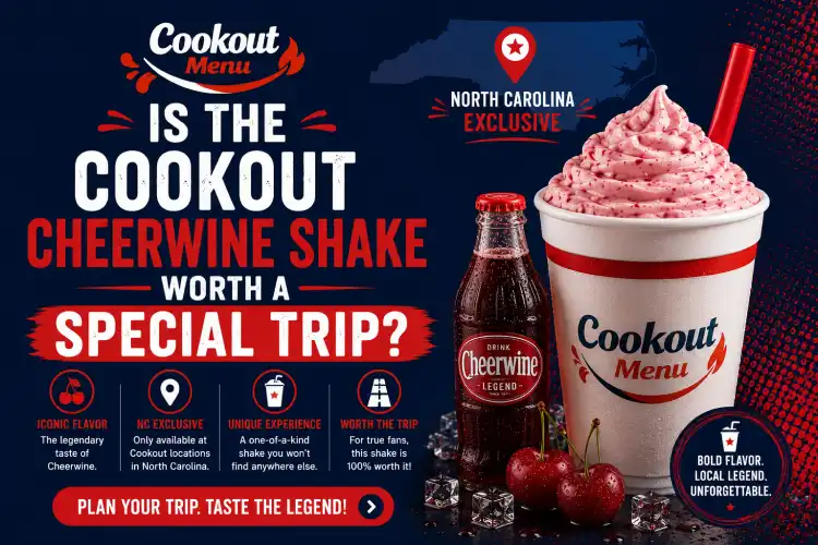 Cookout Cheerwine Shake review explaining whether this unique cherry-flavored milkshake is worth traveling to try.