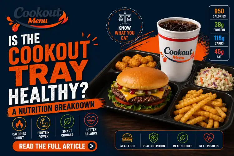 Is the Cookout Tray Healthy? Complete nutrition breakdown of the Cookout Tray with calories, protein, carbs, fat, and healthier meal choices.