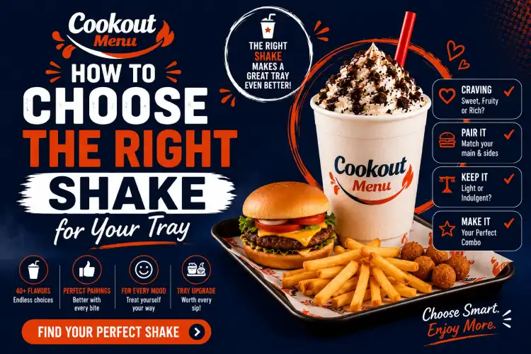 Best Cookout Milkshake Flavor guide helping you pair the perfect Cookout milkshake with your tray, burger, sides, and favorite meal.
