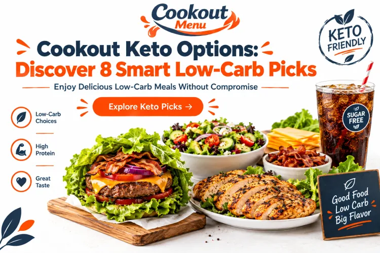 Cookout restaurant food spread