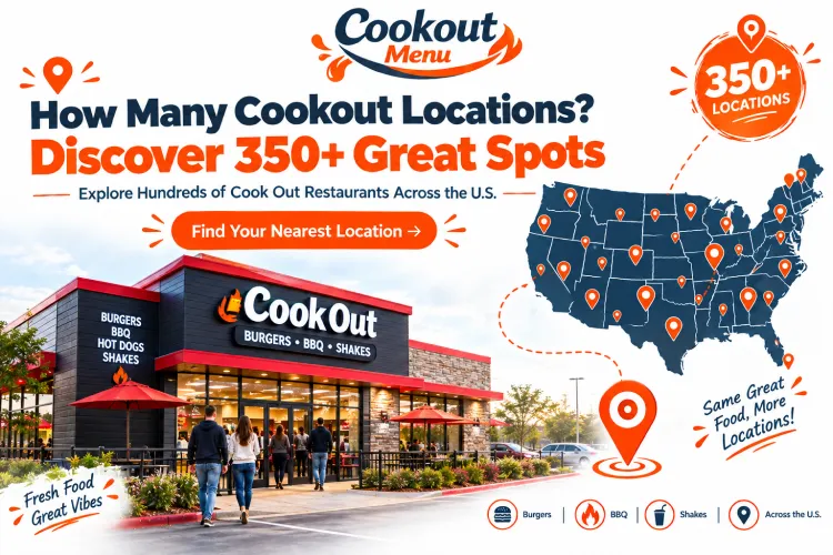 How Many Cookout Locations guide featuring 350+ Cook Out restaurant spots, location growth insights, regional coverage, and tips for finding nearby Cook Out locations.